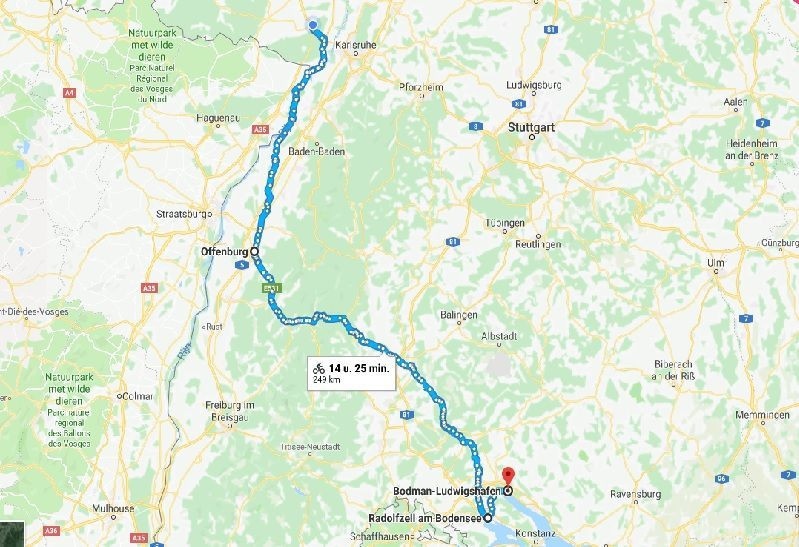 Van Bodman Ludwigshafen naar Kandel